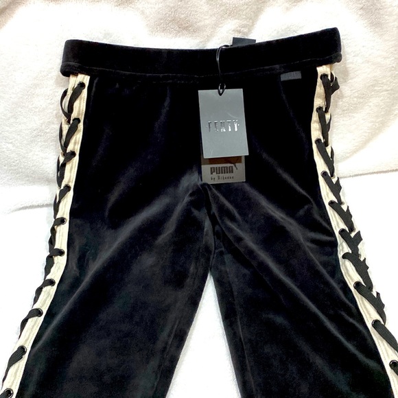 Rihanna Fenty Limited Edition Velour Lacing Pants - Picture 1 of 6